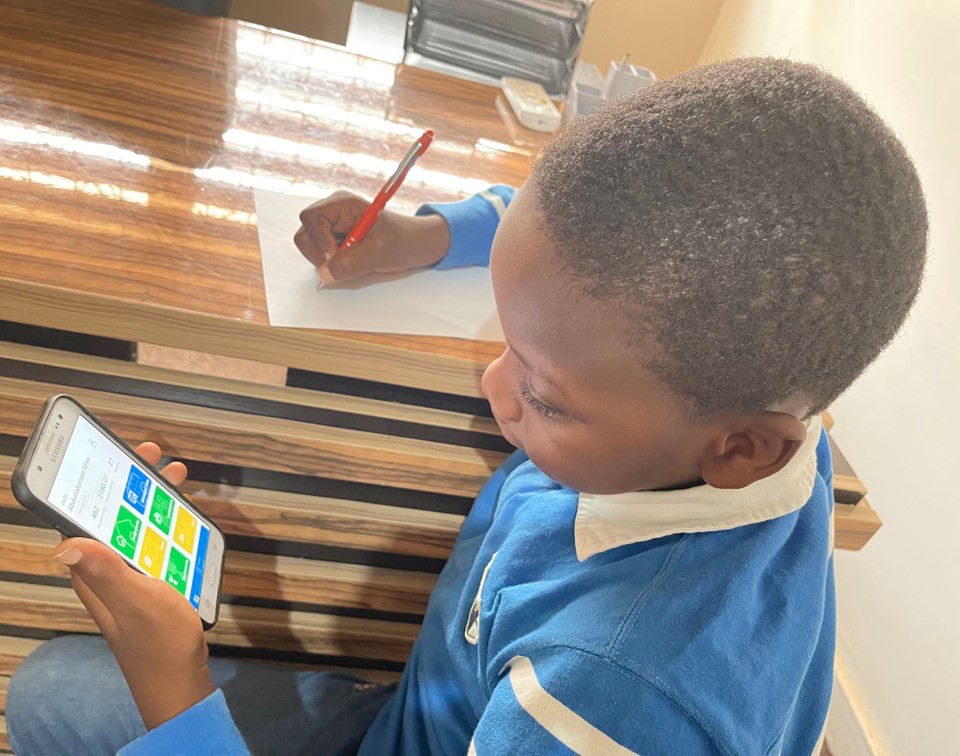 Students using digital learning platform in Nigeria during COVID-19 school closures